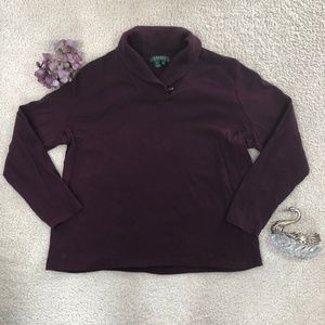 Ralph Lauren Wine Knit Longsleeve Sweater Size 2XL